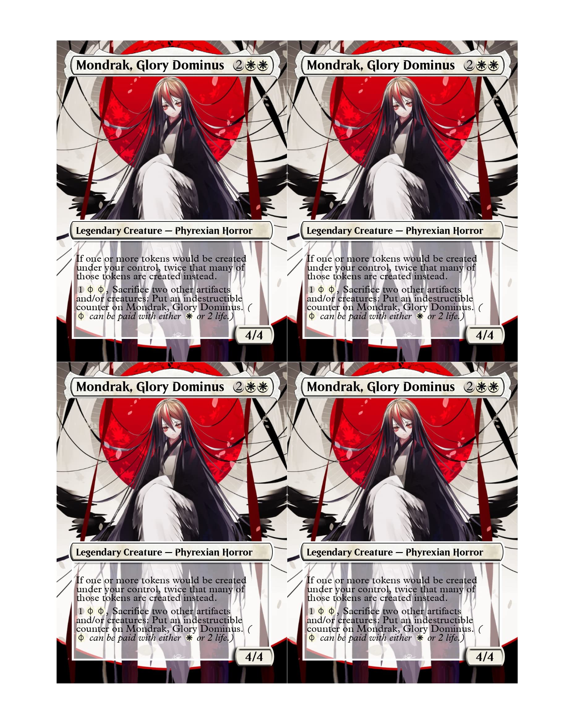 Amazon.com: 4x | Mondrak, Glory Dominus | Anime | Full Art | Foil